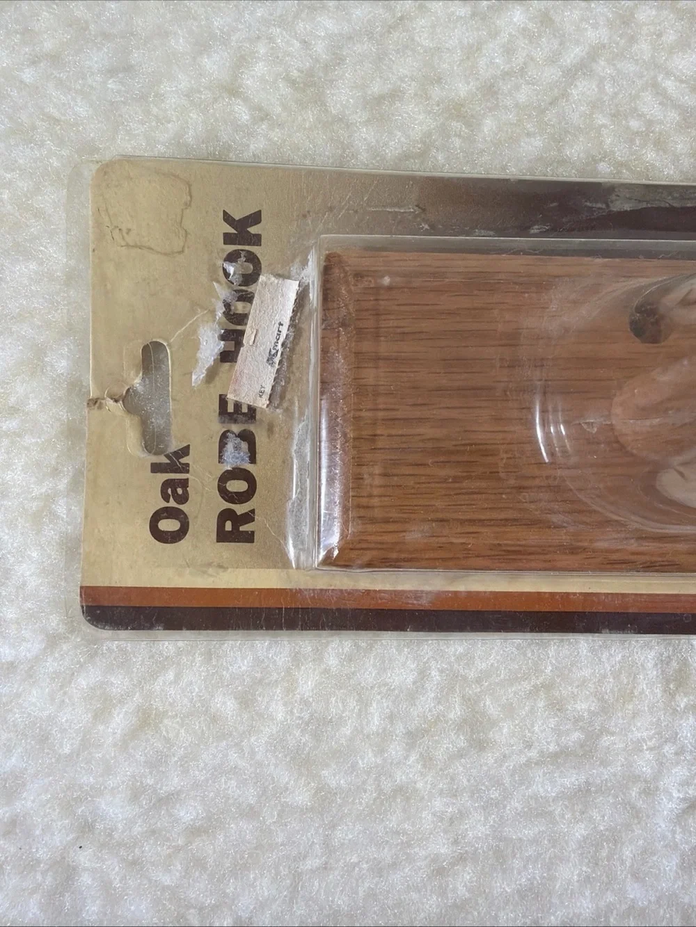 Vintage Oak Rope Hook - Brown Oak Finish